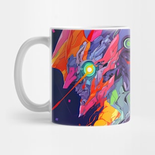 Discover Apocalyptic Anime Art and Surreal Manga Designs - Futuristic Illustrations Inspired by Neon Genesis Evangelion Mug